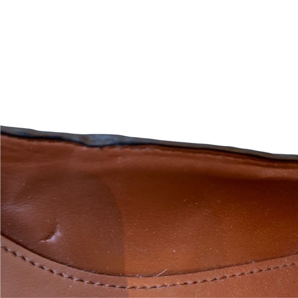 Cole Haan Alice Bow Flats w Snake Skin Print, Grommets, & Pointed Toes s… - Picture 9 of 12